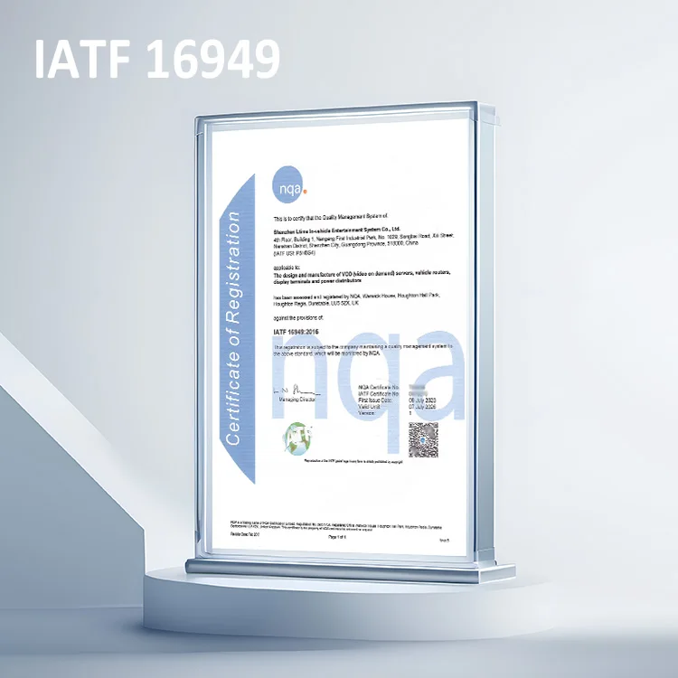 حافلة جديدة Android 12 Monitorfor Bus مع واي فاي بلوتوث TFT LCD تعمل باللمس VOD نظام المعلومات والترفيه