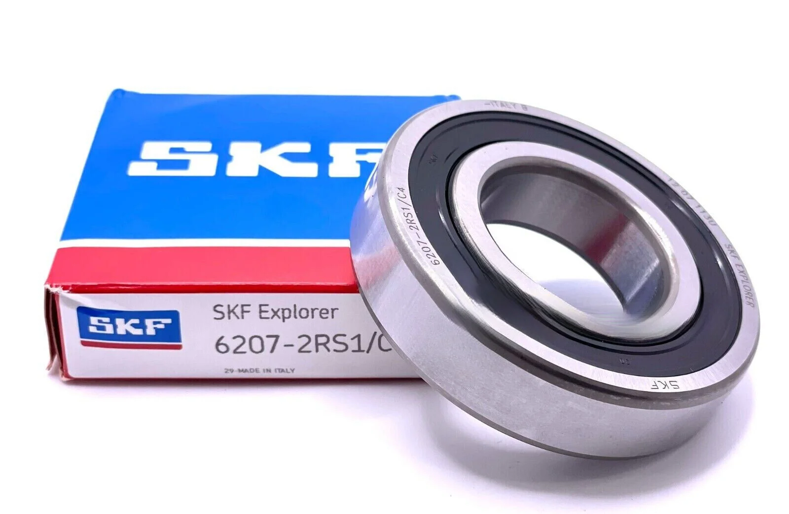 SKF 6207 2RS1 C4 DEEP GROOVE BALL BEARING, RUBBER SEALED 35x72x17 mm