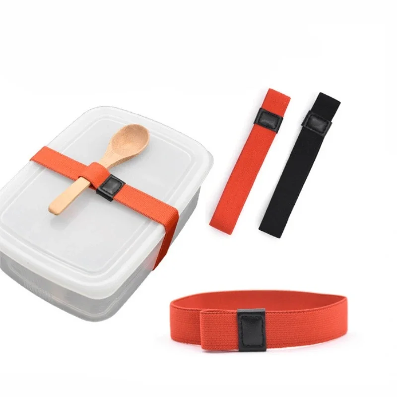 3/1pcs Fixing Rope for Lunch Box Bento Colorful Elastic Bento Straps Food Container Bands Adjustable High-stretch Lunchbox Strap