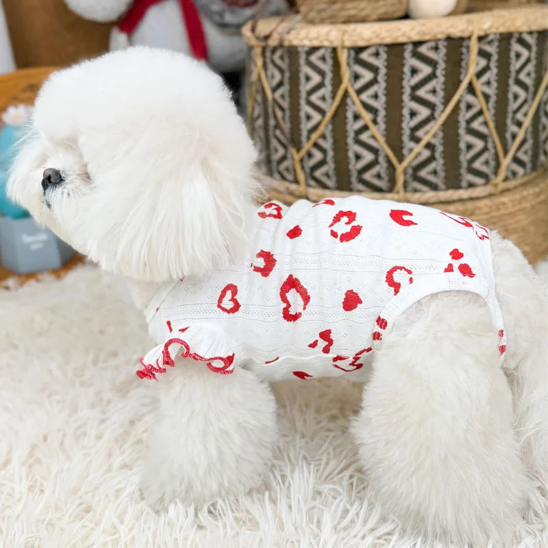 Pijama estampado overol para perros pequeños verano Yorkie cachorros - imagen 5