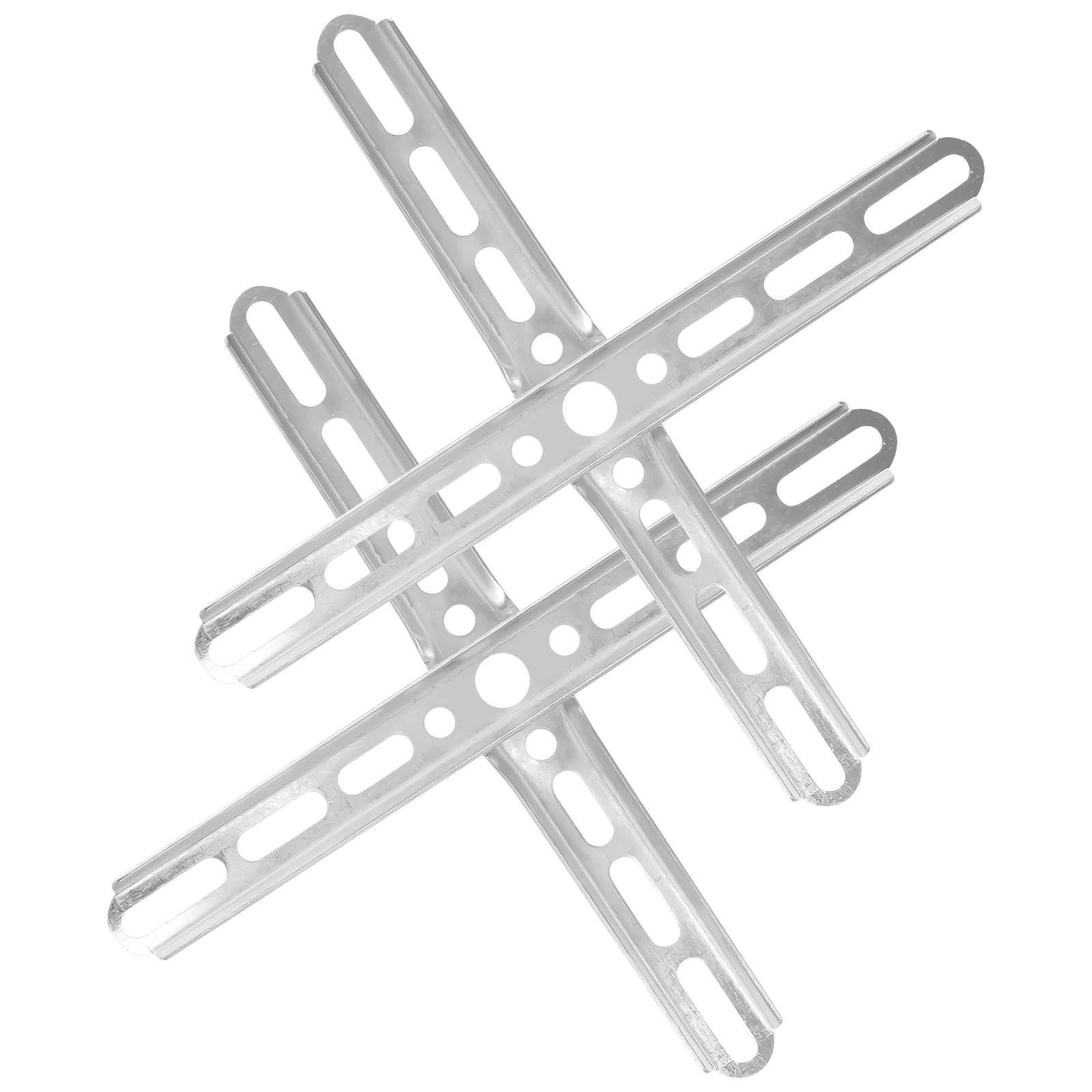 

2 Sets Cross Hanging Board Silver Iron Brackets Sturdy Material Ceiling Light Lamp Fixture Chandelier MountingBracket