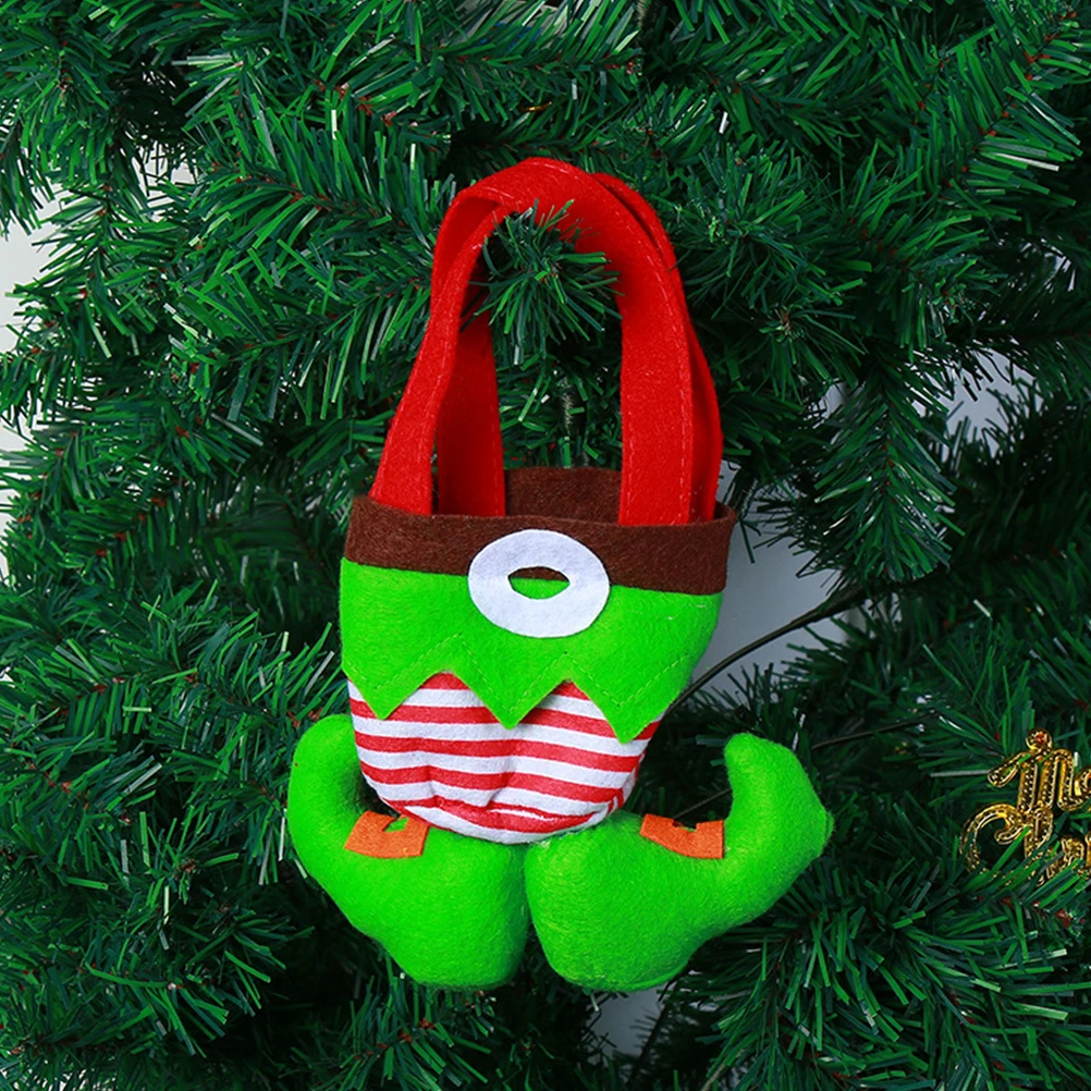 

Clown Elf Design C Xmas y Xmas Tree Hanging Gift Bag Reusable Christmas Halloween Storage Bag