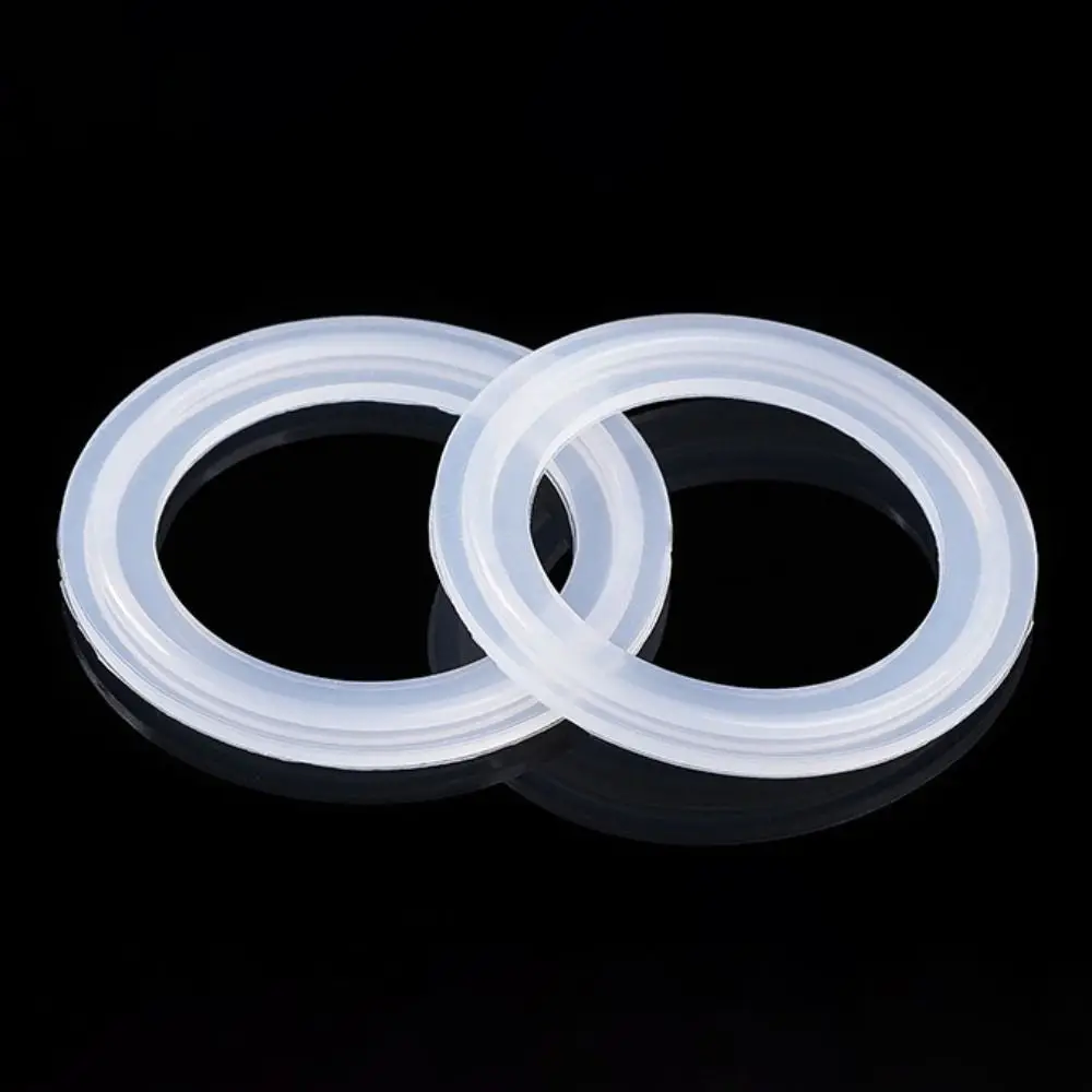 Durable Silicone Tri Clamp Gasket Transparent Food Grade Silicone Gasket High Temperature Resistant Sanitary Ferrule Seal