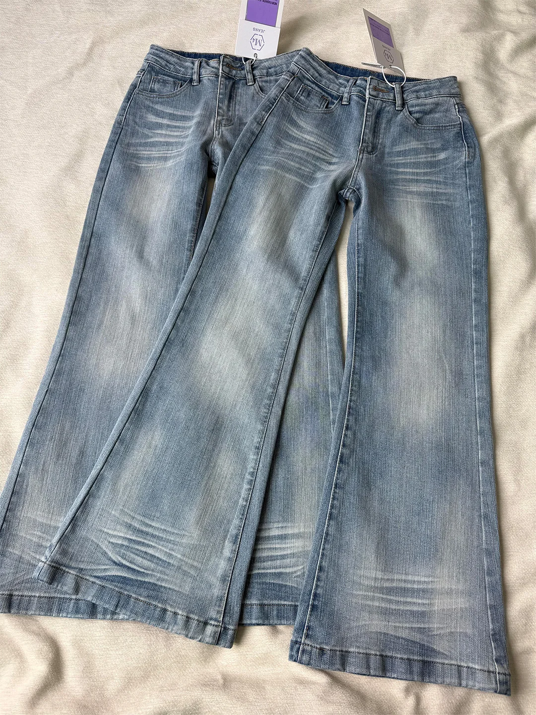 

Summer 2026 High Waist Wide Leg Jeans Women's Loose Fit Straight Washed Denim Pants Bootcut Trousers for Pear Shaped Body