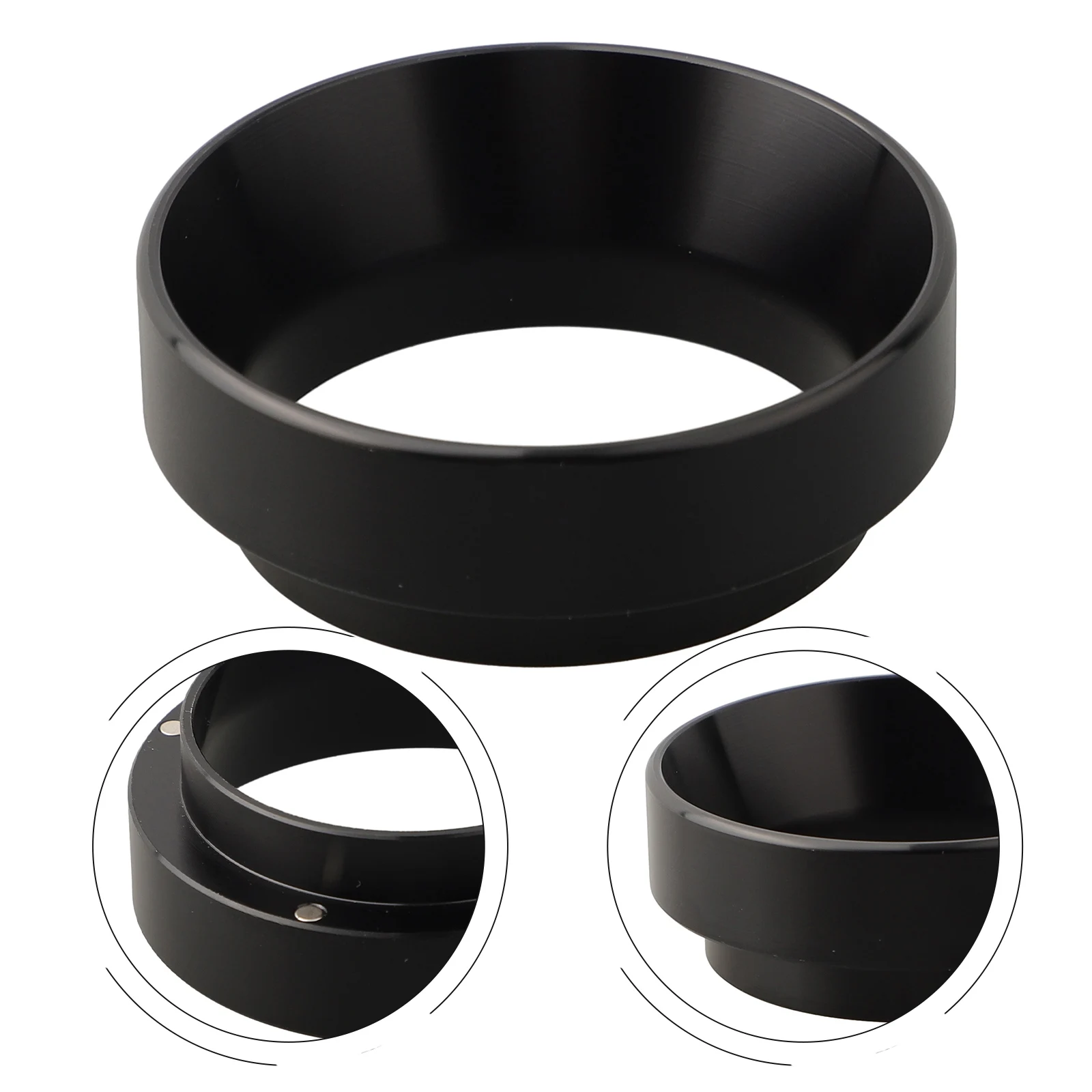 

Чаша для заваривания, кольцо для дозирования порошка, кольцо для дозирования кофе, алюминиевый материал, корзина, портафильтр, серебристый, черный цвет