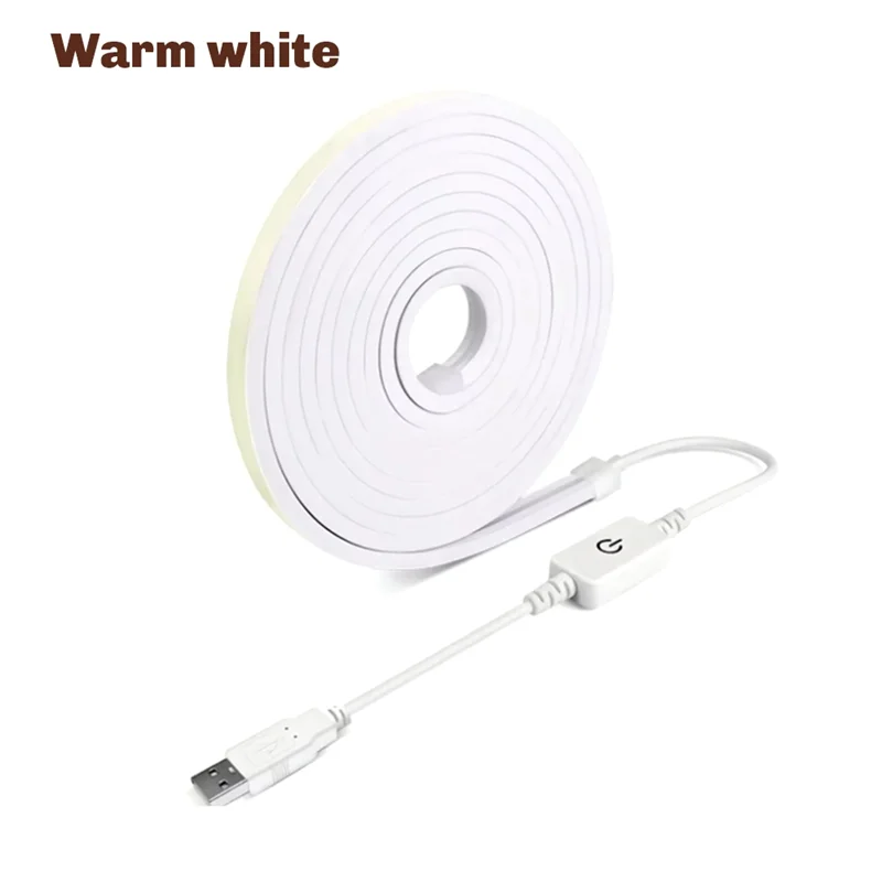 AK25-2M USB 5V Smart Neon Strip Lights Touch Sensor Dimmable LED Lamp Waterproof Flexible Light For Home Room Kitchen Decor
