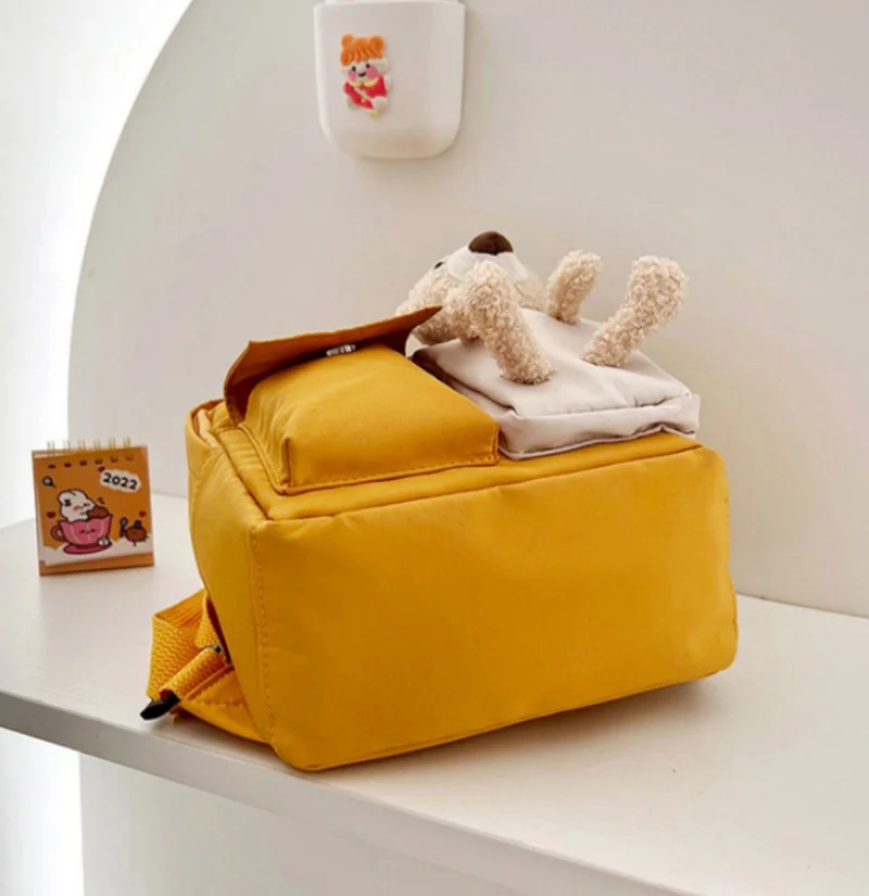 Sac d'école personnalisé Little Bear Wisure pour garçons et filles, joli sac à dos en toile pour enfants, cadeau scolaire