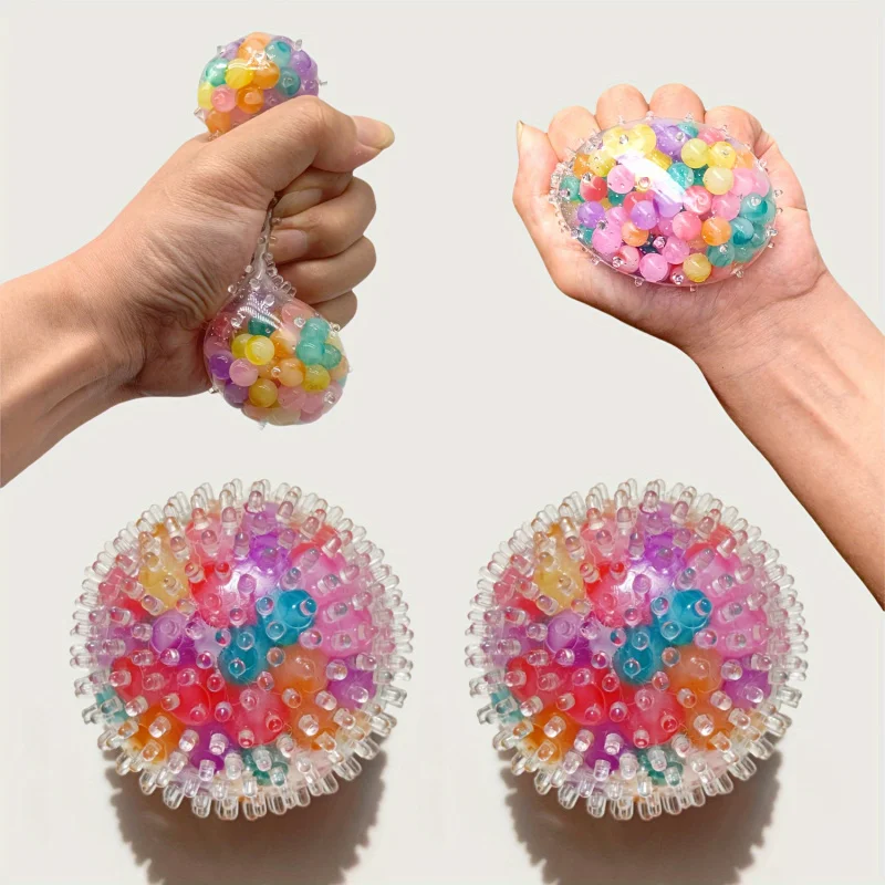 

Colorful Squishy Stress Balls – Super Soft Sensory Fidget Toys for Kids & Adults, Anxiety Relief, Water Gel Beads Squeeze Gift