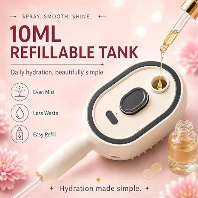 New automatic spray massage comb for hair care, anti-knot & plump hair. Electric massage comb, great holiday gift choice