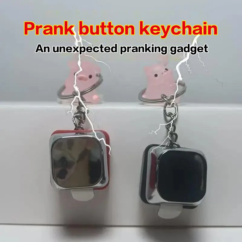 1/2Pcs Creative Electric Keyboard Keychain Novelty Prank Toys Shocking Handshake Street Trick Joke Props Halloween Funny Toy