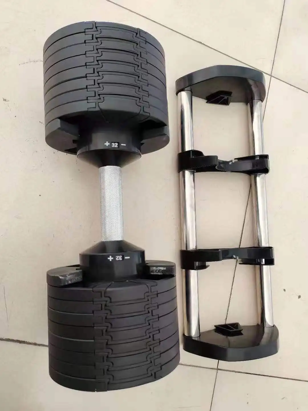 Canada USA Popular Dumbbells 80lb adjustable dumbbell with 2 kg increments