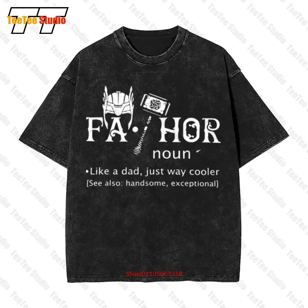 Fathor Fathers Day Gift Just Way Cooler Vintage Oversized T-Shirt K44H