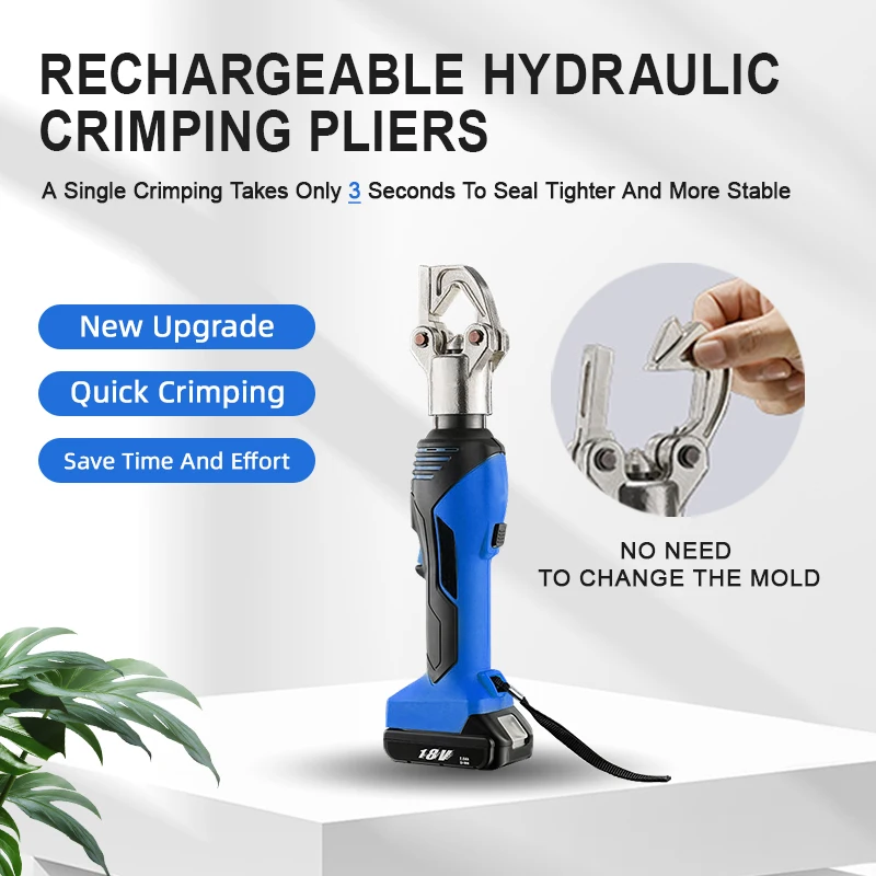 ES-240DY Battery-powered hydraulic cable crimper Mouldless point crimping tool Suitable for 16-240mm copper terminals