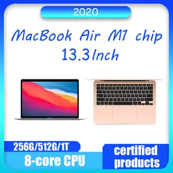 2020 MacBook Air M1 Laptop 13.3-inch 8-core CPU 8G/16 RAM 256G/512/1TB/2TB SSD Touch ID MacBook Air Laptop M1 Original Genuine.