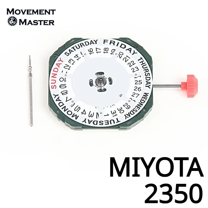 New Original Japanese MIYOTA 2350 Movement Up and Down Calendar 2350 Quartz Movement Watch Movement Replacement Parts