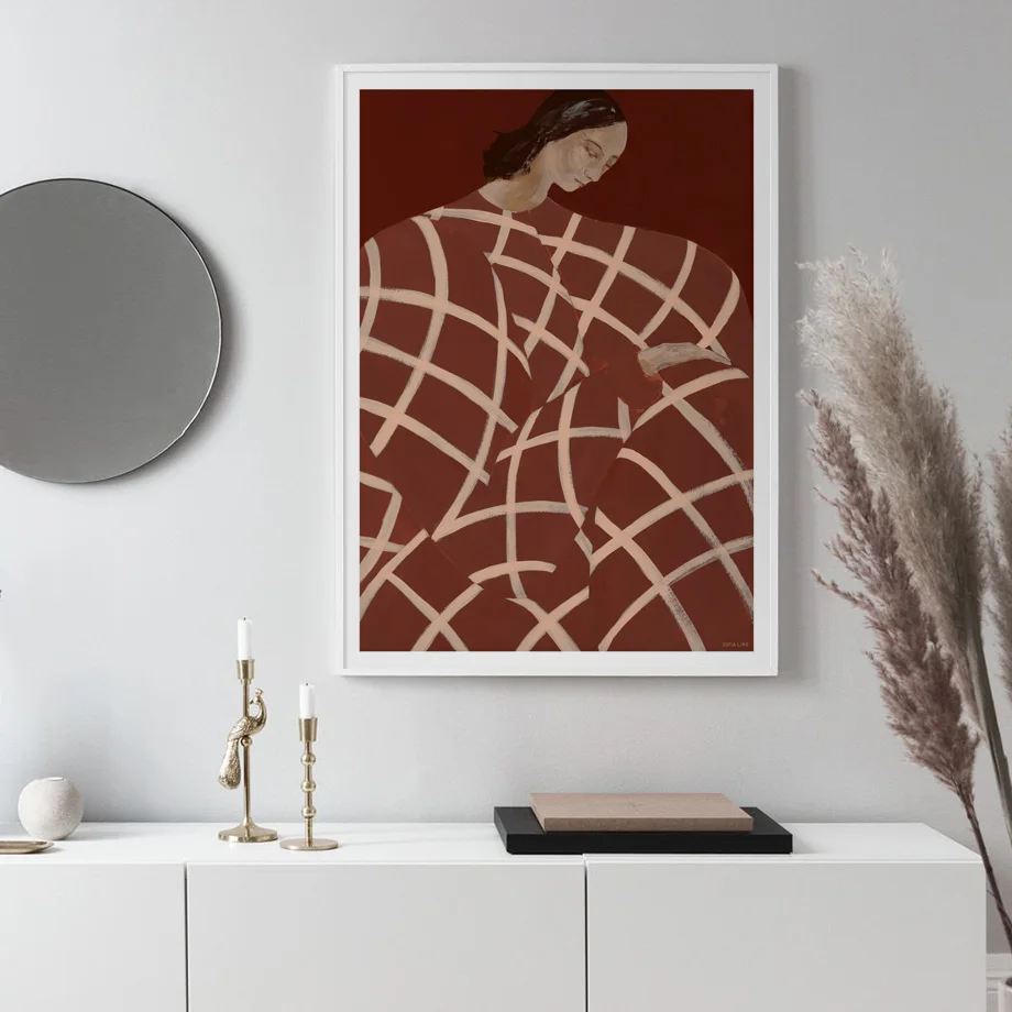 Abstract Line Sofia Lind Easten Sonnet Posters Canvas Painting Wall Art Print Picture for Living Room Interior Home Decoration