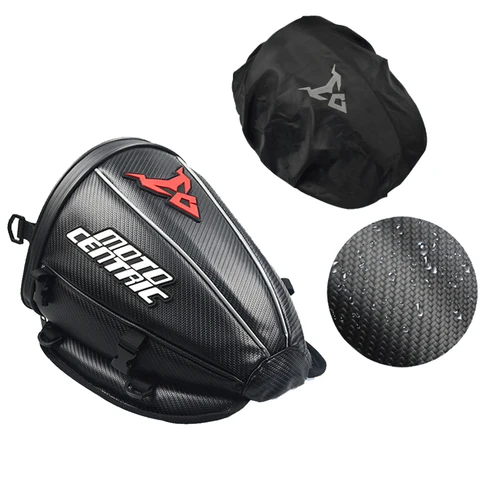Bolsa traseira para motocicleta, à prova d'água, bagagem esportiva, reflexiva, bolsa traseira para motocicleta, scooter, assento traseiro lateral