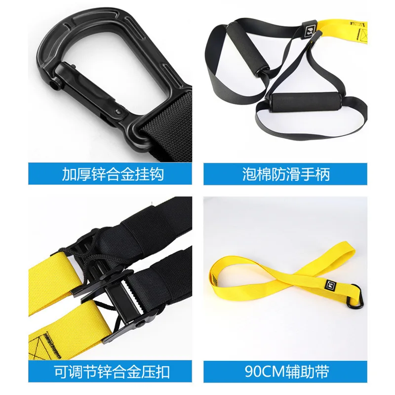 Resistance Bands Set Handles Door Anchor Home Workout Equipment for Women Men Bodyweight Fitness Training Kit