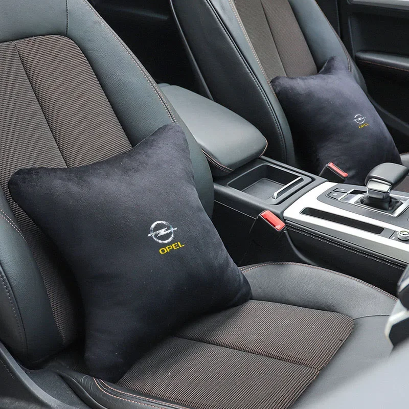 Car Neck Pillow Seat Headrest Lumbar Spine Protectio  Throw pillow for Opel OPC LINE Astra J H G K Insignia Corsa D B E Mokka