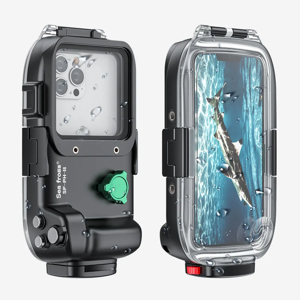

Seafrogs 50M Waterproof Phone Case Underwater Snorkeling Protective Cover for iPhone 17 16 15 14 13 Pro Max(Comes with a complim