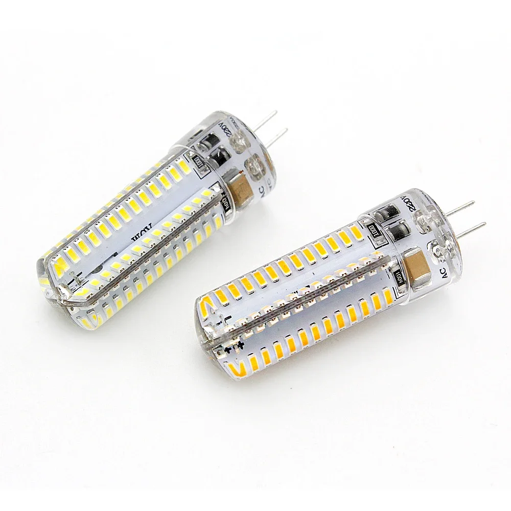 2pcs G4 4W 220V 110V LED Light Bulb 104leds SMD3014 Warm/Cold White Lights Replace 20W 30W 40W Halogen Lamp For Home Chandelier