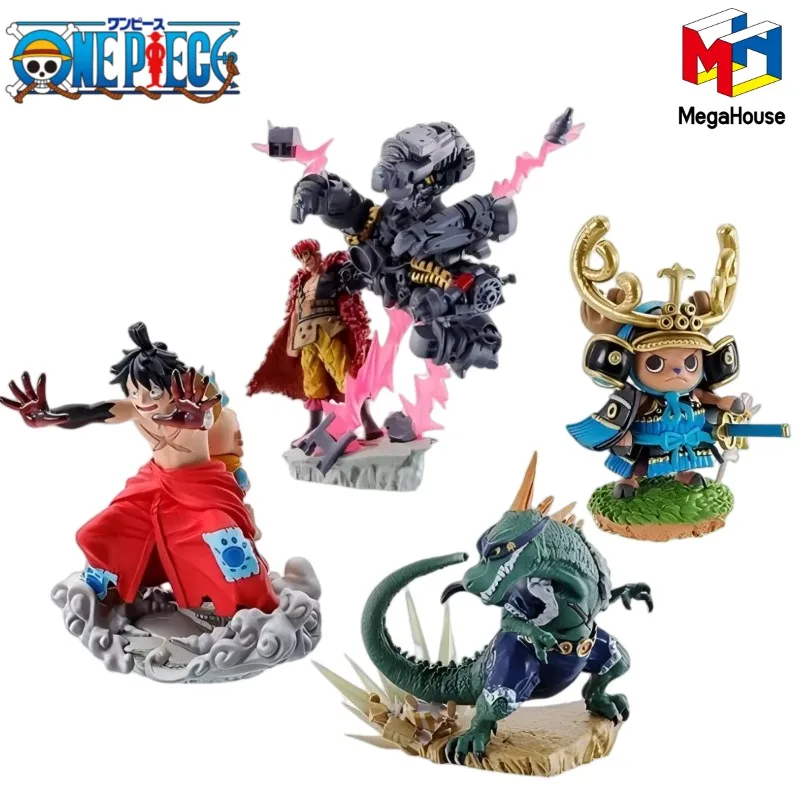 

In Stock MegaHouse Original ONE PIECE Gashapon LOG BOX Wano Country Monkey D Luffy Eustass Kid Chopper X· Drake Anime Figures