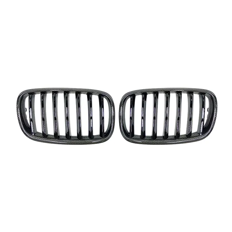 

Carbon Fiber X5 E70 Front Grill Auto Car M Colour Front Kidney Sport Grills for Bmw X5 E70 X6 E71 Single Line Black