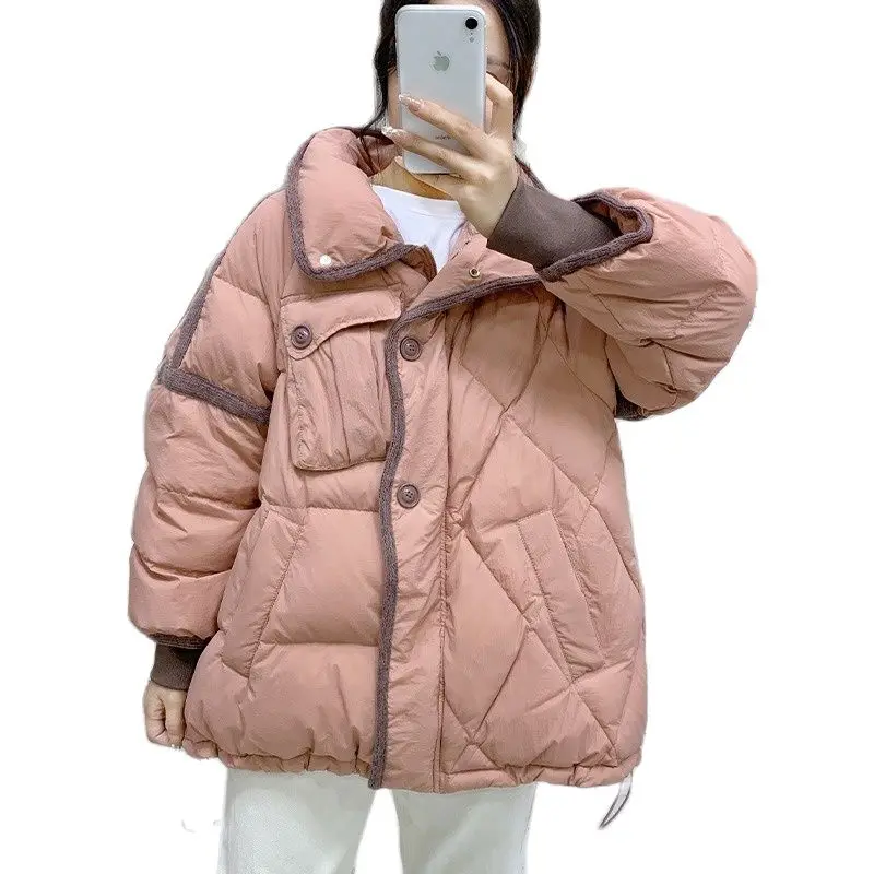 

Parkas Coat 2023 New Women Down Jacket Winter Coat Female Short Parkas Loose Thick Warm Outwear Versatile Leisure Time Coats