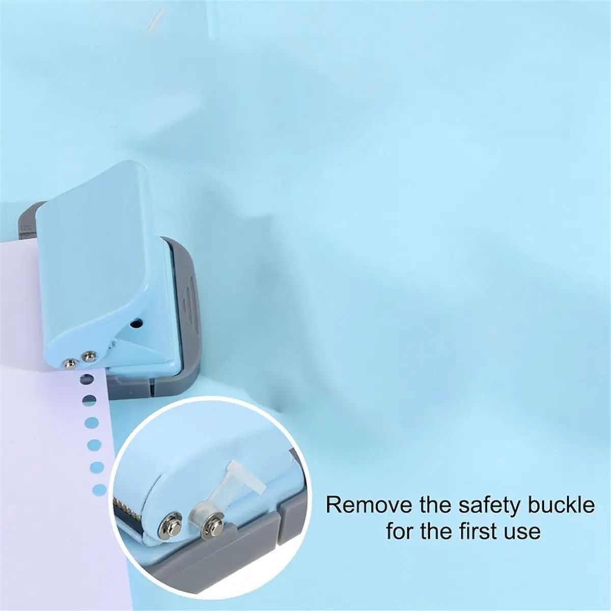 6 Hole Paper Punch Metal Hole Puncher 5 Sheet Punch Capacity Loose Leaf Paper Puncher Circle Punch for Office
