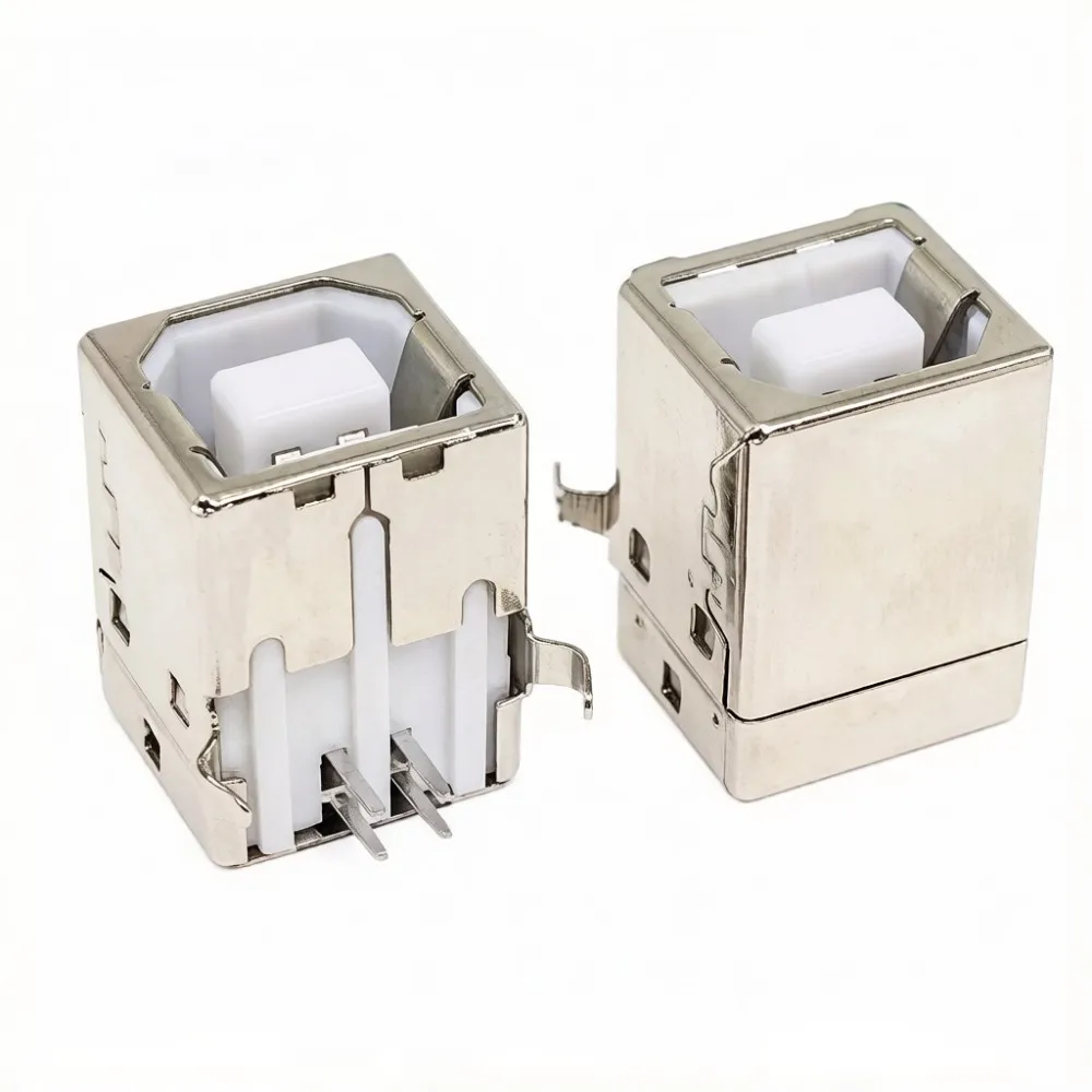 5/10Pcs Right Angle USB B Female Socket 90 Degree PCB Mount Connector Printer Interface Port