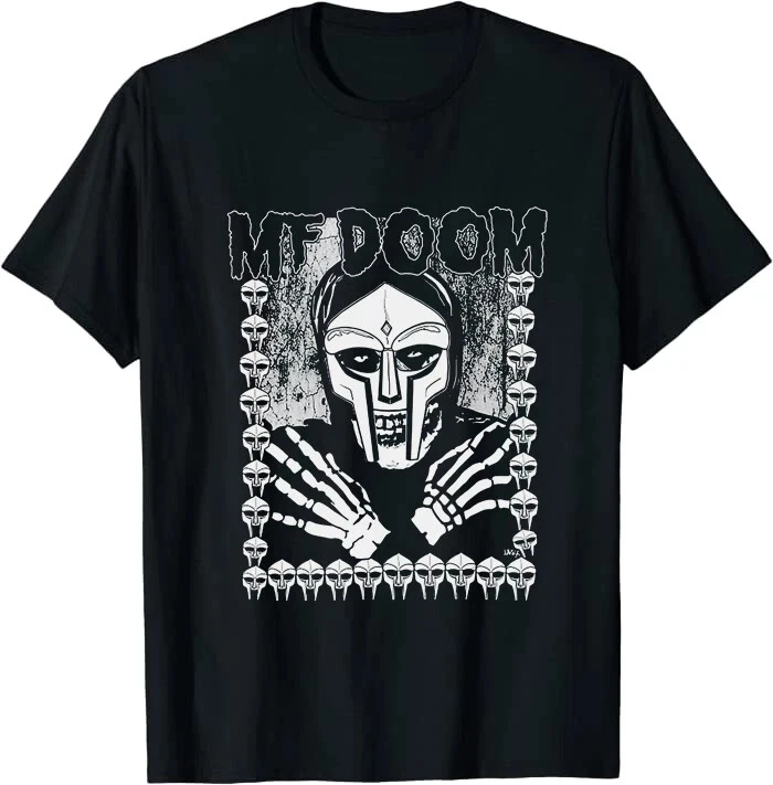 Rapper MF Doom Hip Hop Music Classic Tee T-Shirt   The same pure cotton top for men and women.men clothing t shirt