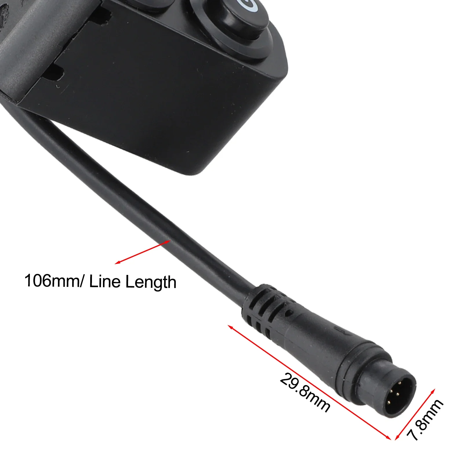 

6-контактный переключатель для скутера, кнопка для электрического скутера, дорожная безопасность, электрический скутер, идеально подходит, износостойкий пластик