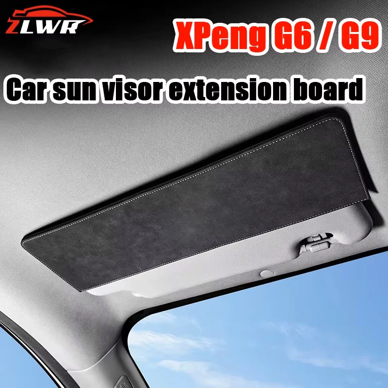 

ZLWR XPeng G6 / G9 car sun visor extended version to block the sun, suede material, XPeng G6 car accessories, car decoration