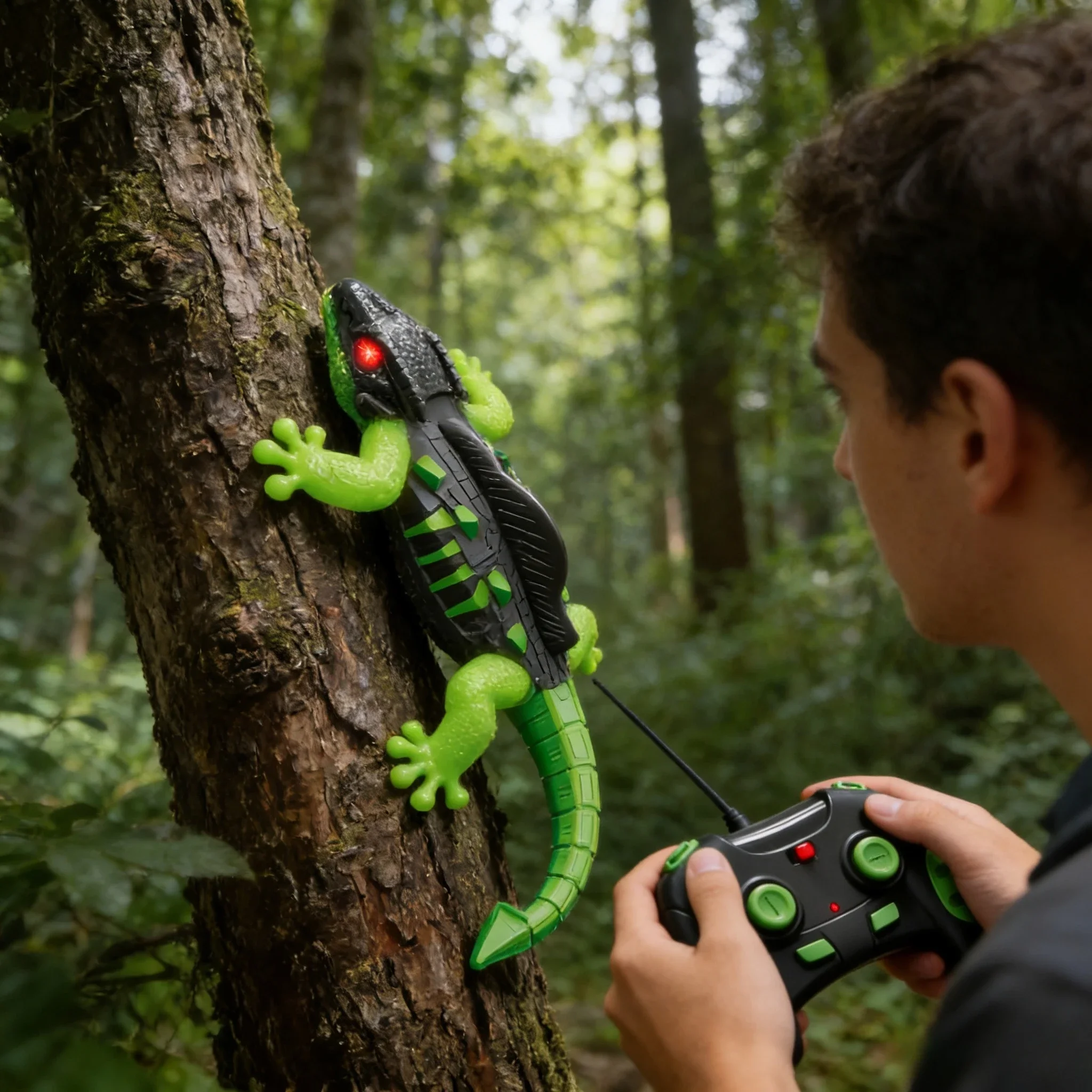 

Remote Control Lizard Toy Realistic Climbing Crawler Remote Control Animals Toy With Light For Christmas Stocking Stuffer Kids