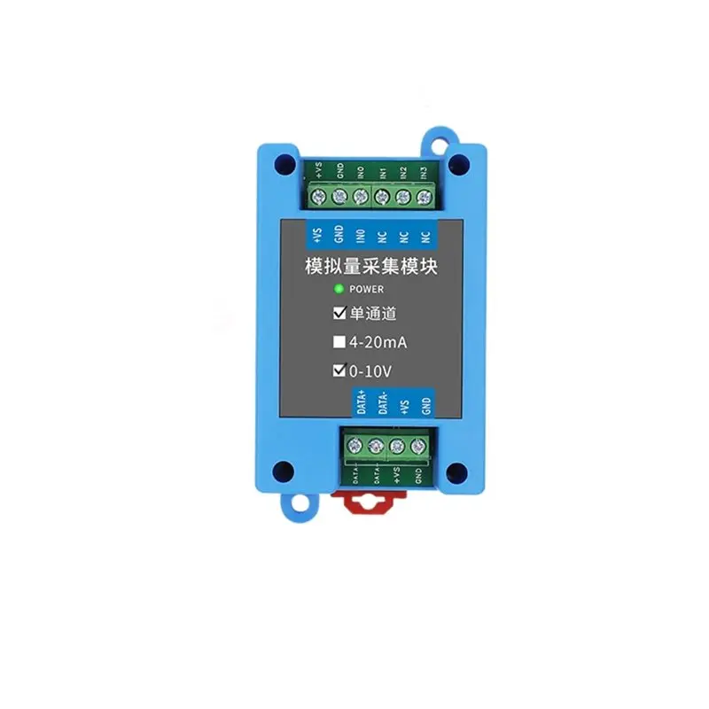 

Изолированный модуль ABBO-Ai, 1 канал, преобразователь связи Modbus RTU, аналоговый сигнал 0-10В в цифровой