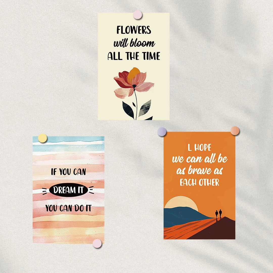 10PCS Incentive card Poster Sticker Harajuku Room Casual Collocation Room Background Wall Decoration Aesthetic Kawaii Stickers