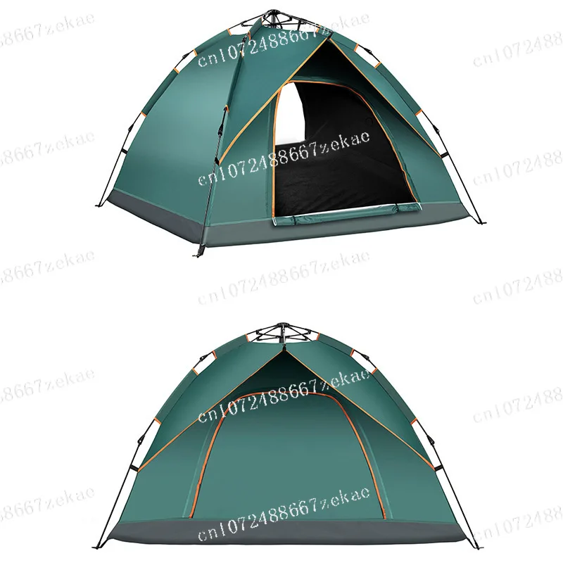 Outdoor Automatic Portable Camping Beach Camping Fake Double-Layer Folding Quick Open No Building Rain Tent