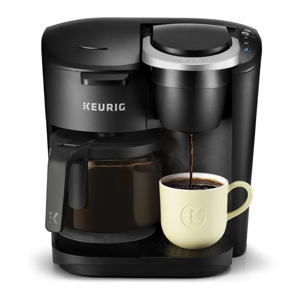 

Keurig K-Duo Essentials, черный, одноразовый, K-Cup Капсульная кофеварка, черный