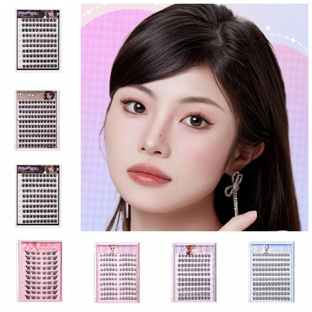 موضة 5D خالية من الغراء رموش اصطناعية 10 صفوف لتقوم بها بنفسك مجزأة الرموش حزم ماكياج لينة ذاتية اللصق الرموش الصناعية الطرف