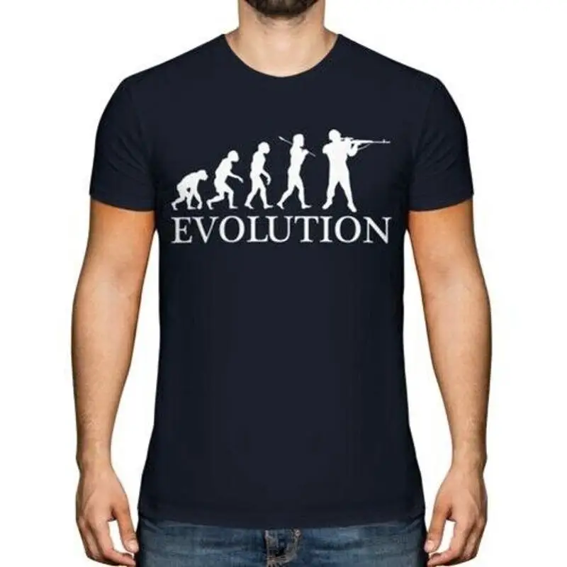 

Soldier Evolution Of Man Men's T-Shirt Gift Top Clothing