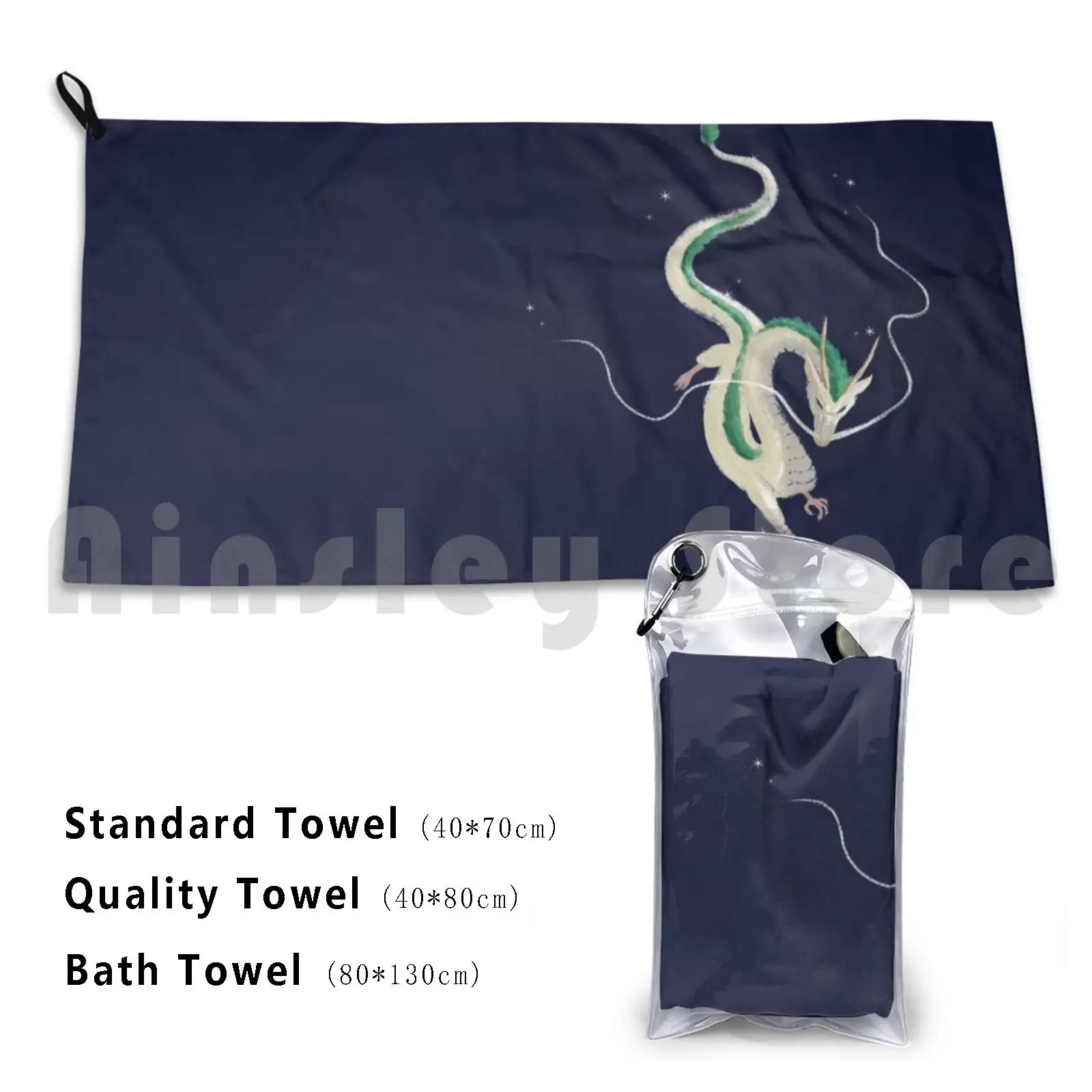 Dragon Spirit Of The River Custom Towel Bath Towel Spirit Spirited Spirit Of The River Dragon Japanese