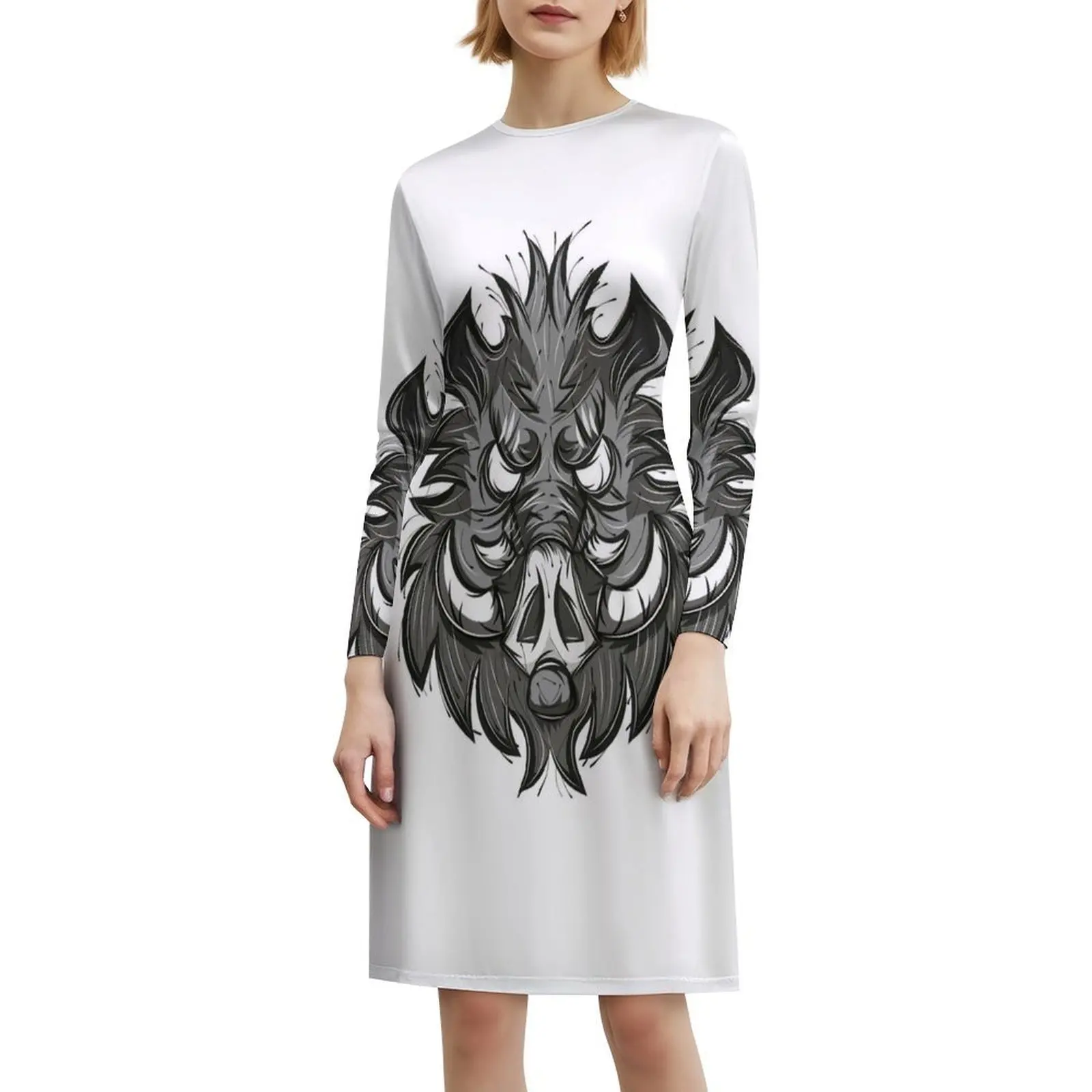 فستان مثير للإجازات من الخنزير البري للنساء على الشاطئ وحفلات أعياد الميلاد فستان قصير من الخنزير البري Speiky فستان نسائي على شكل حيوانات البرية البرية #6