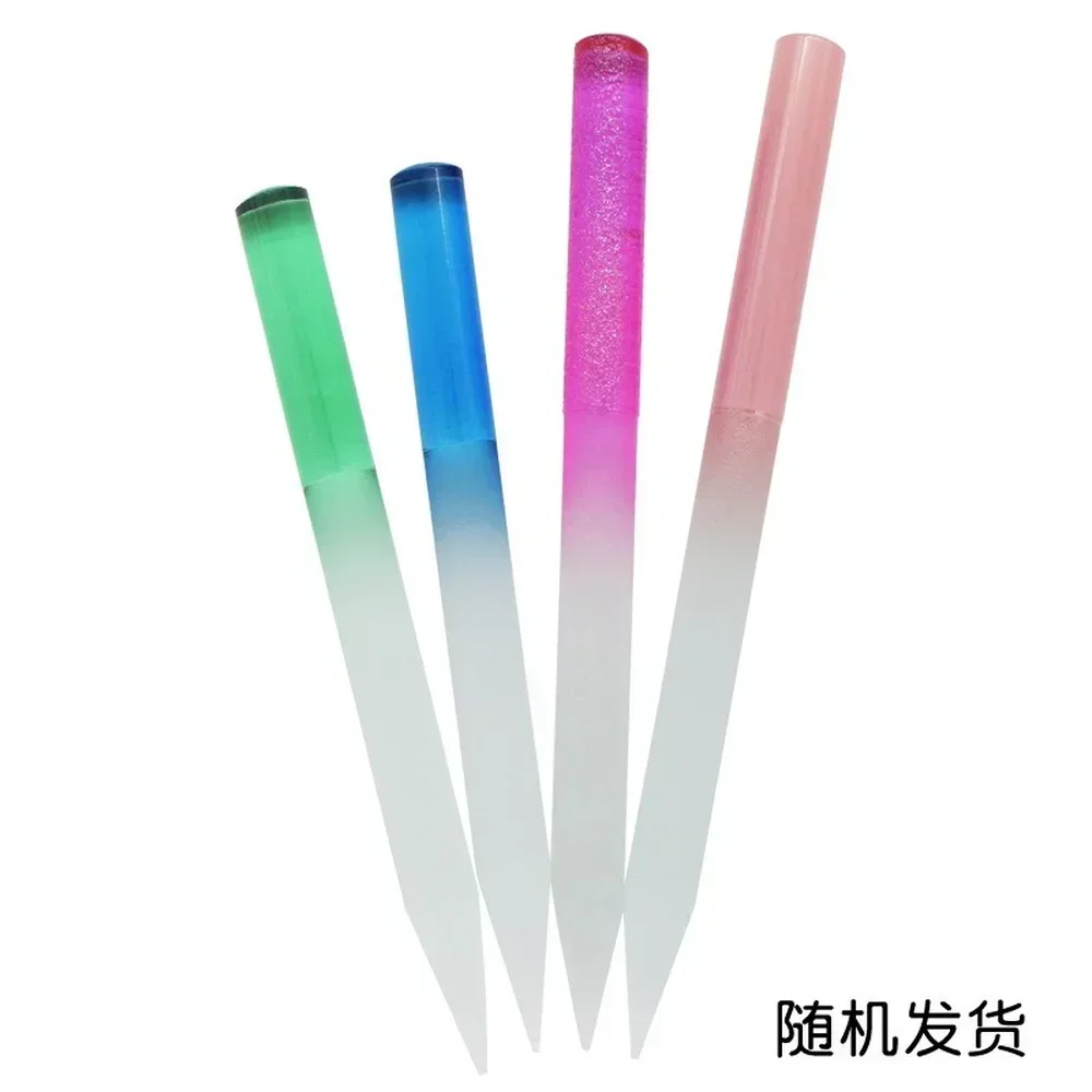 New Design Colorful Double Side Crystal Nail File Private Label Top Quality Glass Long Lasting Nail File 1ps