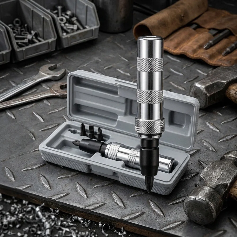 For Impact Driver Bit Set Remove Broken Rusty Stuck Screws High Hardness Steel Switch Function Anti Slip Grip Tool