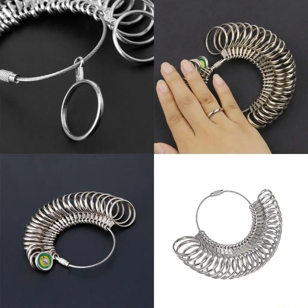 

31BF Набор измерительных инструментов для измерения размеров колец, оправка для колец для изготовления ювелирных изделий, прибор