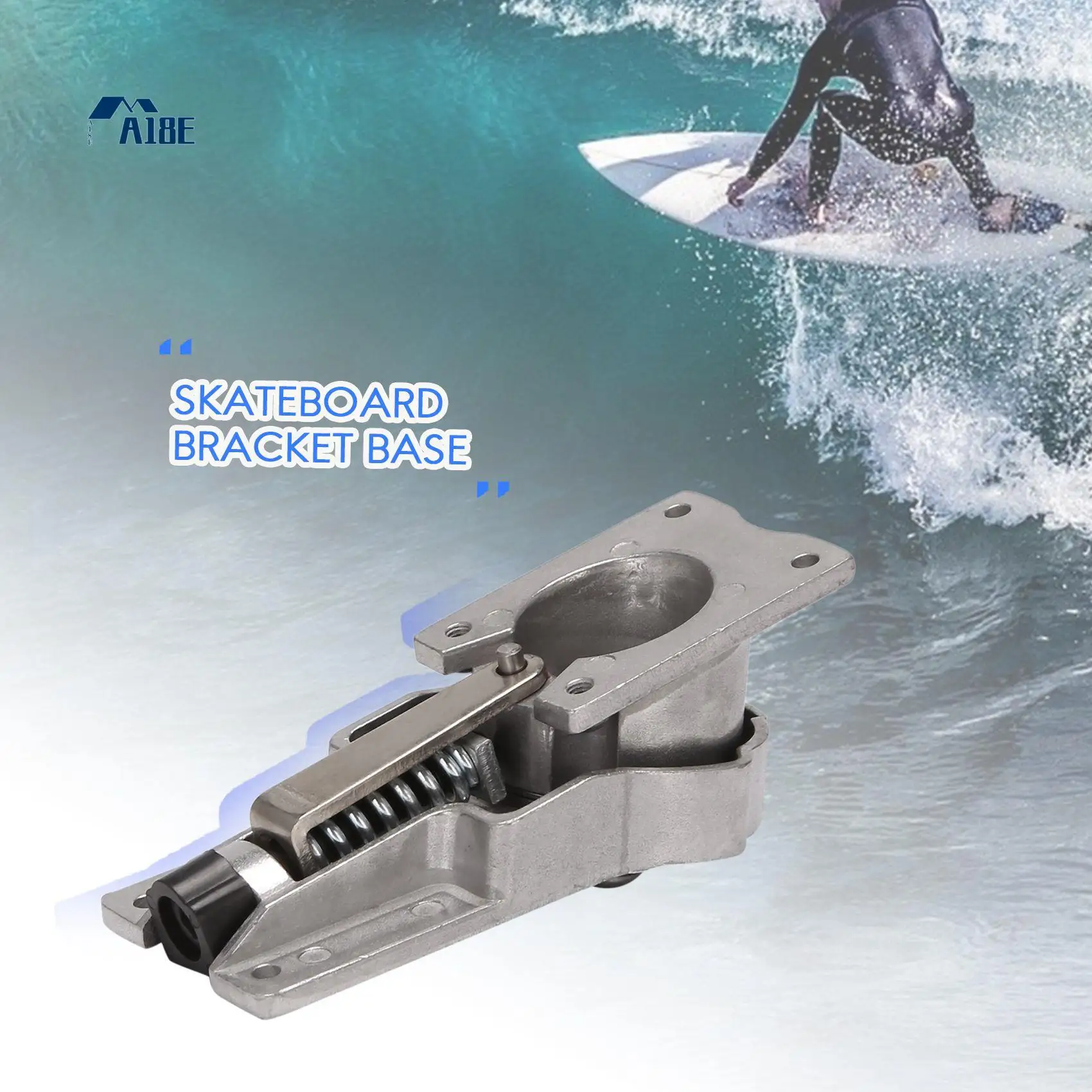 

A18E-прибытие, скейт-грузовики для серфинга, сплав, 7-дюймовый кронштейн для доски для серфинга, скейтборда, черный мостовой пружинный кронштейн C7