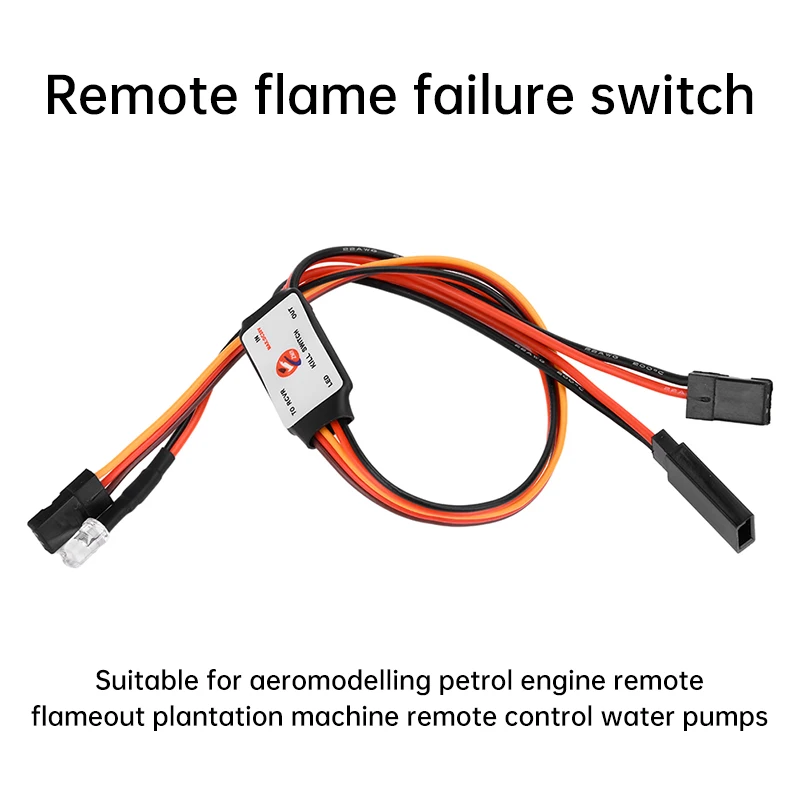 CDI Remote Flameout Switch Gasoline Engine Kill Switch Shut Down Switch for RC Gasoline Airplane DLE Engine