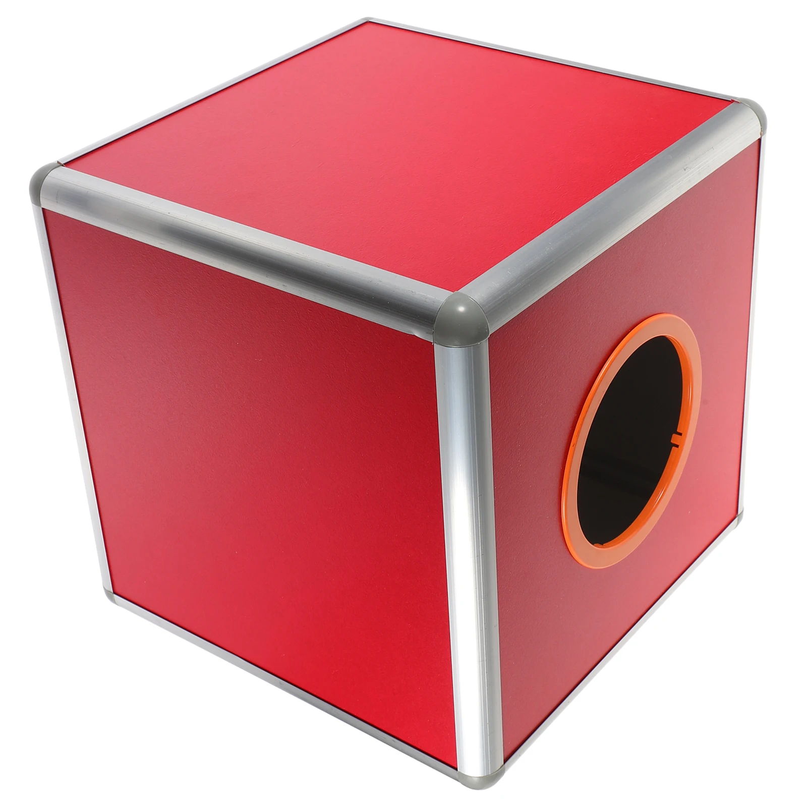1 st Loterijdoos Aluminium Loterij Bal Container Ticket Opslag Party Game Supply Verjaardagsfeestje Donatie Box Kubieke Stembiljet