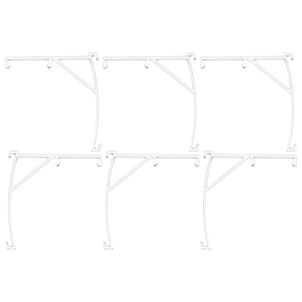6Pcs Window Blind Clips Plastic Clear Valance Clips for Vertical Blinds Replacement Parts Hidden Installation Brackets Retainer