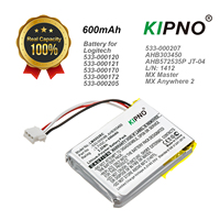 KIPNO 3.7V 600mAh Mouse Battery for Logitech MX Master 2,Master 3,Master 2s,ERGO,Master 3S,Anywhere 3/3S,MR0083 M905, G502 X